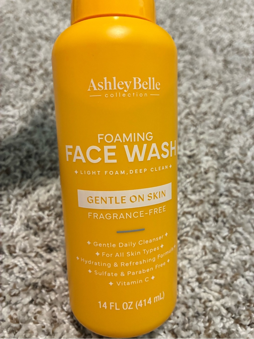 AshleyBelle Gentle Foaming Face Wash - Yellow